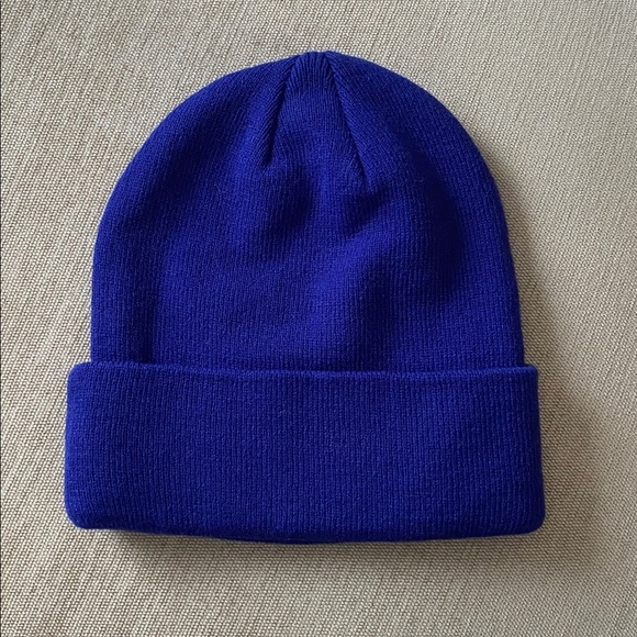 NHL NY Islanders New York Islanders Hockey Beanie Winter Sports Hat Blue Orange - Picture 2 of 7